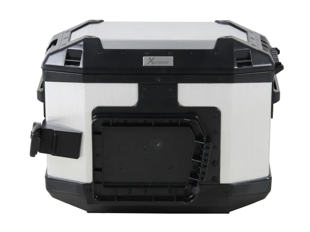 Valises latérales Alu Xplorer 30 argent Hepco & Becker à gauche Vente Flash