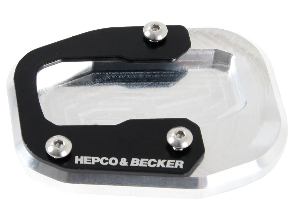 Plaque de béquille latérale argentée noire pour Honda CBR 500 R (19-23) Hepco & Becker Commande En Gros