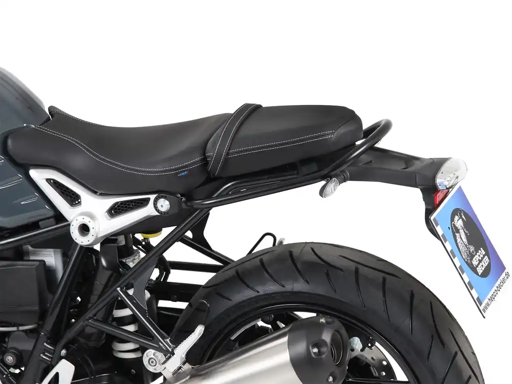 Super Prix Poignée de maintien du passager / rail noir pour BMW R nineT Pure (17-23) Hepco & Becker