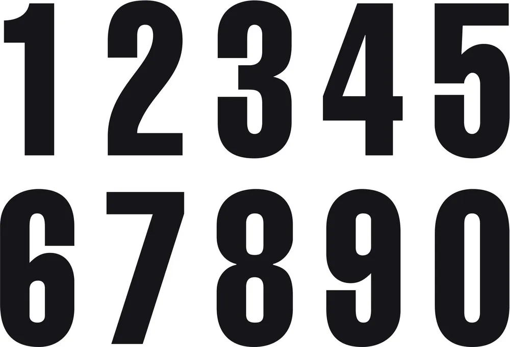 Commande En Gros Numéros de départ pour Husqvarna Original Noir