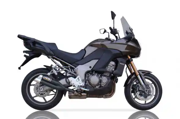 Embout IXIL HYPERLOW BLACK XL en acier inoxydable pour Kawasaki Versys 1000 (année 12-) Quantité Limitée