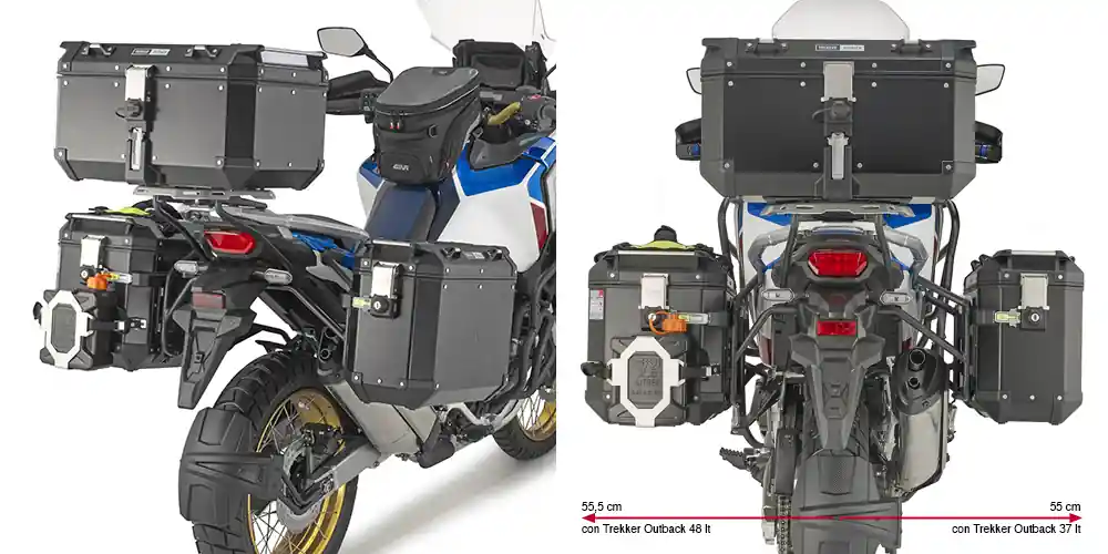 Porte-bagages latéraux PL ONE-FIT pour Honda CRF1100L Africa Twin Adventure Sports (année 20-) Givi Achat Immédiat