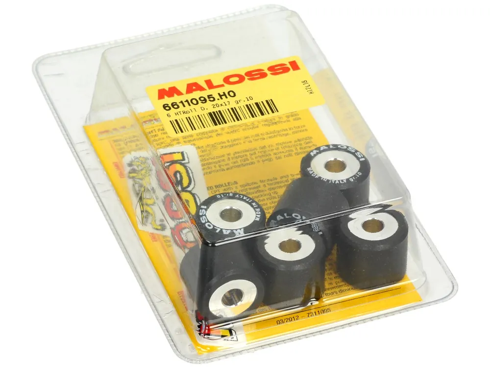 Jeu de galets de variateur Malossi, 20x17 mm, 10,0 g, pièces : 6 Prix Choc