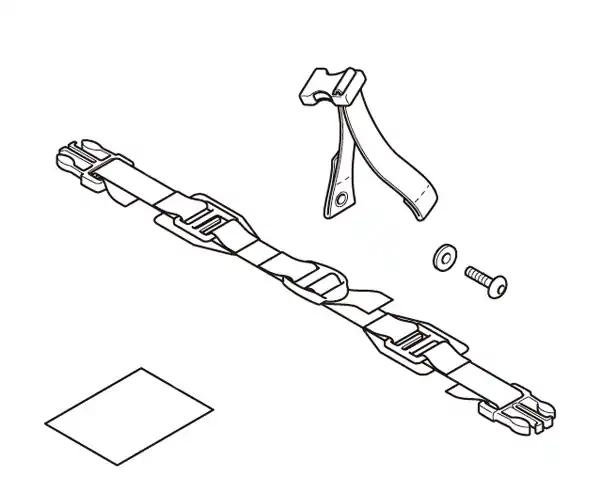 Authentique Kit de montage pour sac siège passager original Honda CB 650 F/ CB 500 F/ CBR 650 F/ CBR 300 R/ CBR 500 R