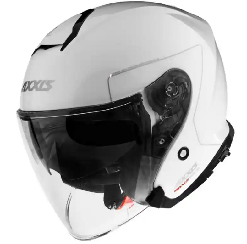 Casque jet Axxis, Mirage SV Solid, blanc brillant XS Jusqu&rsquo;à Épuisement Des Stocks