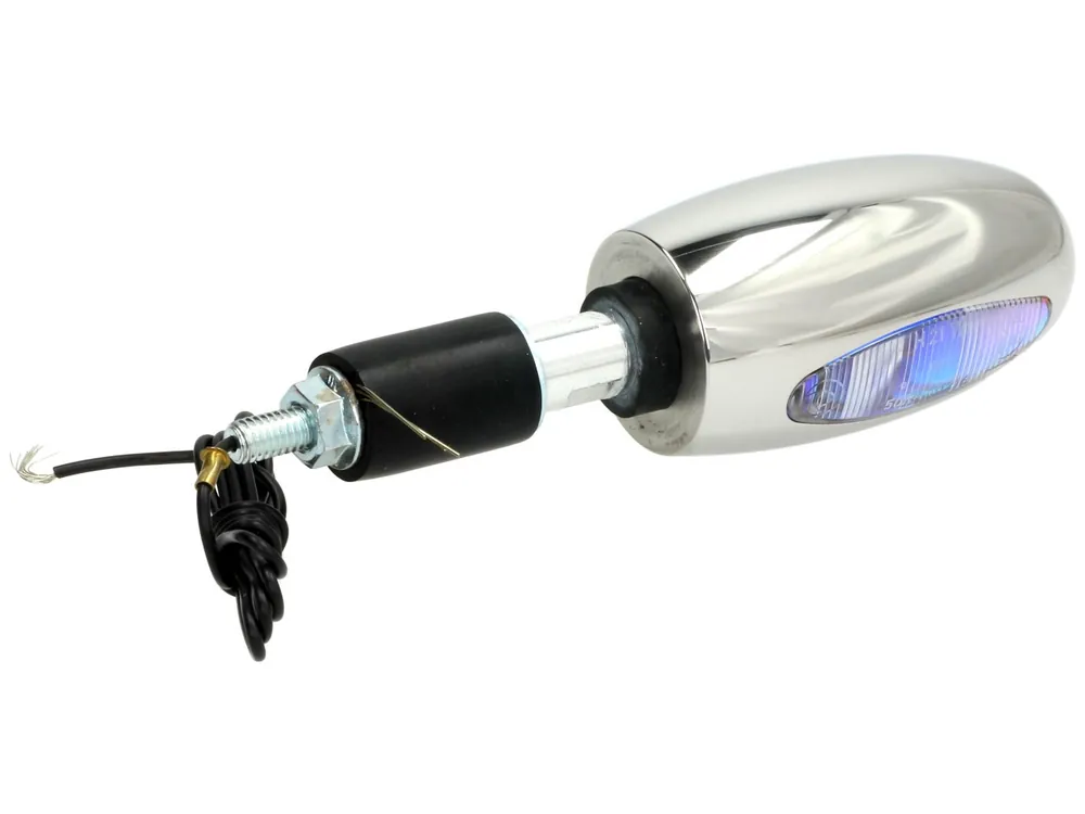 Soldes Clignotant Kellermann, BL 1000 white, acier inoxydable, halogène, VR/VL, 12 V, 21 W, argent poli, brillant