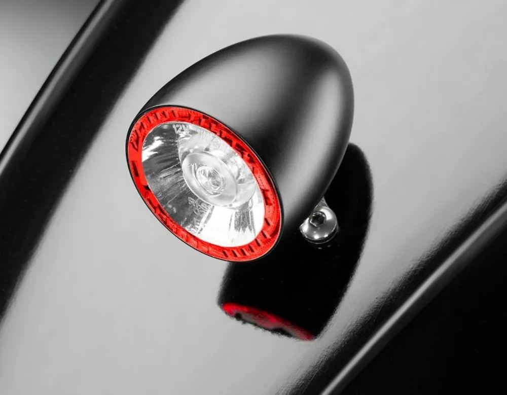 Vente Directe Clignotants Kellermann, feux arrière et stop, Bullet 1000 RB, acier, LED, HL/HR, 12 V, noir mat