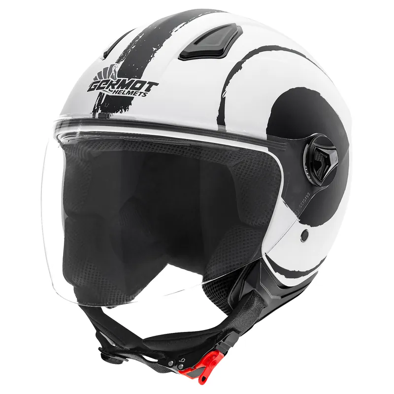 Nouvelle Collection Germot casque GM 196, blanc mat/noir XS
