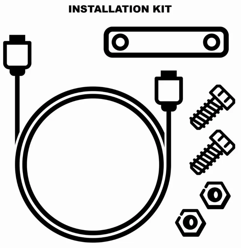 Marque Kit d&rsquo;installation de phares supplémentaires à LED pour Moto Guzzi V100 Mandello / Stelvio