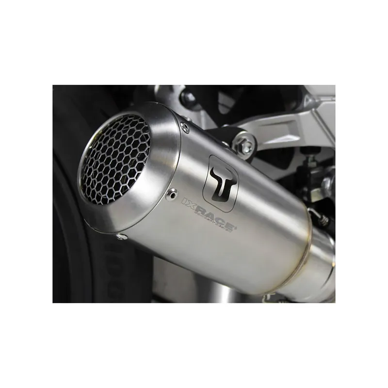 Dernier Modèle Système complet IXRACE MK2 pour Yamaha MT 09 /XSR 900, acier inoxydable, homologué E, Euro5 Noir