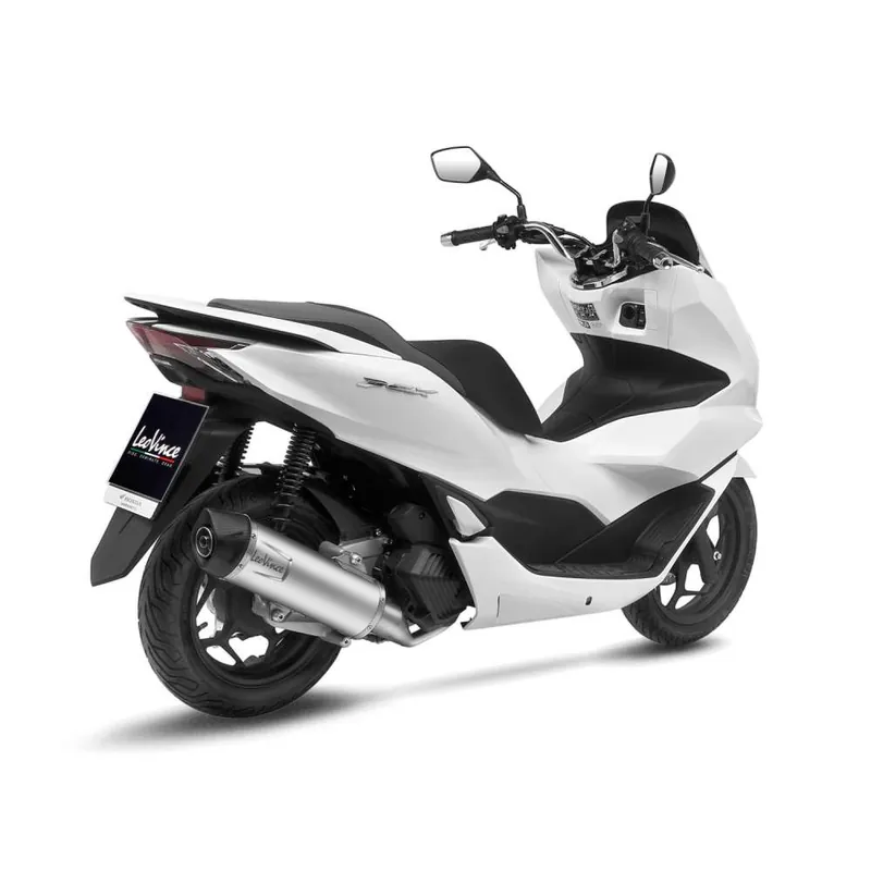 Système d'échappemen complet LeoVince LV One Evo pour Honda PCX 125, acier inoxydable argenté, E-approbation Marque