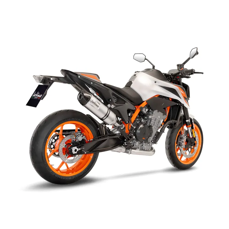 LeoVince système d?èchappement LV One Evo pour KTM Duke 790 /890, argent, slip on, Euro4, E-approbation Vente Directe