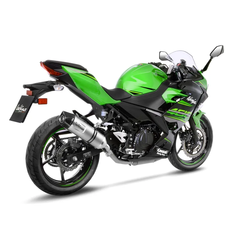 Système d?èchappement LeoVince LV One Evo pour Kawasaki Ninja 400 /Z 400, argent, slip on, E-approbation Nouvel Arrivage