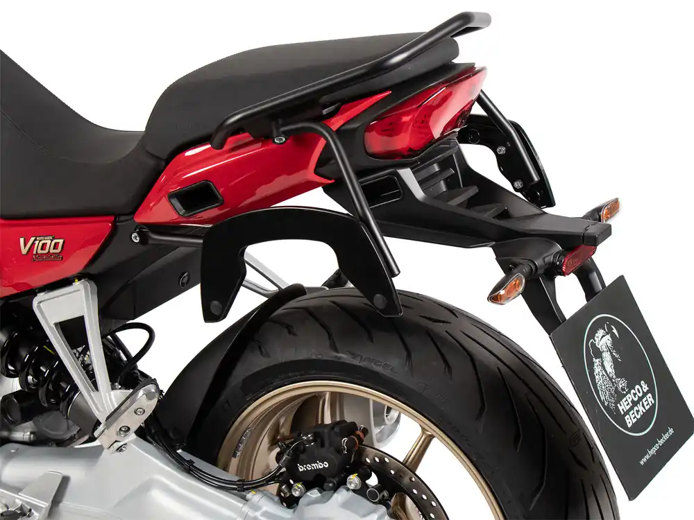 Authentique Supports latéraux C-Bow pour Moto Guzzi V 100 Mandello Hepco & Becker