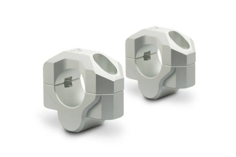 SW-Motech Réhausse de guidon, argent pour guidon Ø 28 mm, H=20 mm pour Honda CRF 1000 L Africa Twin - SW Motech Jusqu'à Épuisement Des Stocks