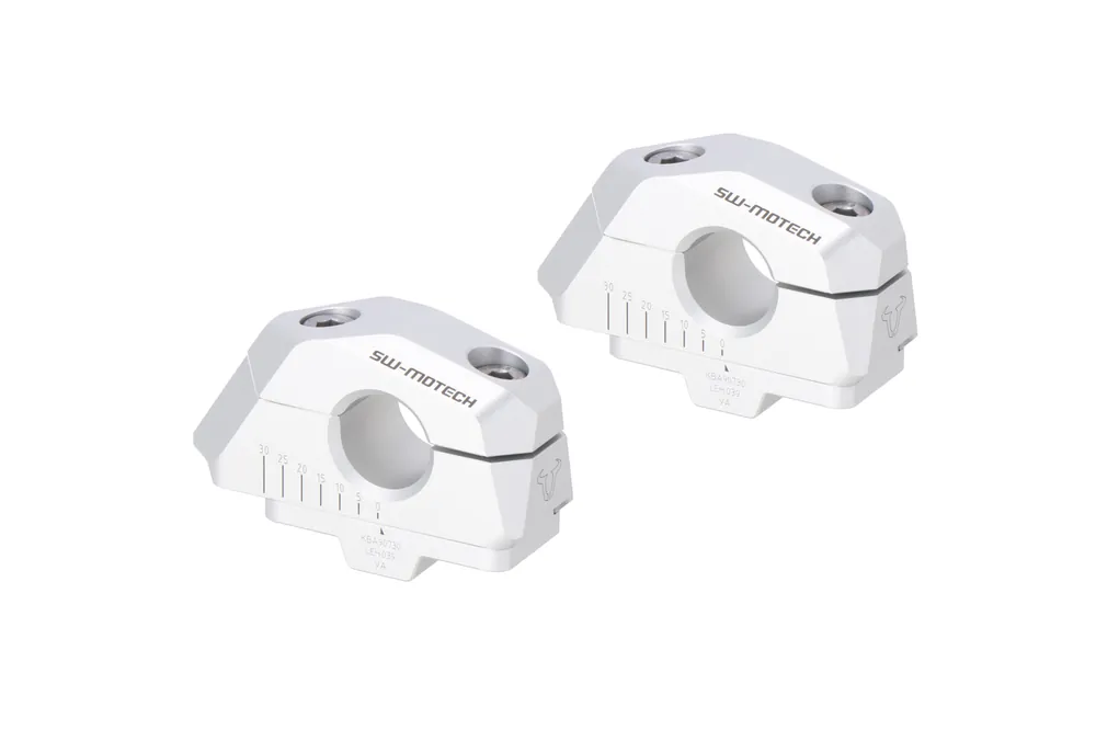 Prix Promo SW-Motech Pose de guidon variable, argent pour guidon Ø 22 mm, H=25 mm pour Suzuki GSX 650 F - SW Motech