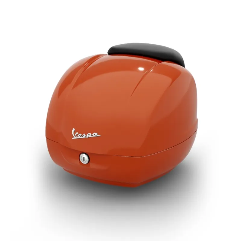Top case original pour Vespa GTS Super Sport - 36 l orange A11 Haute Qualité