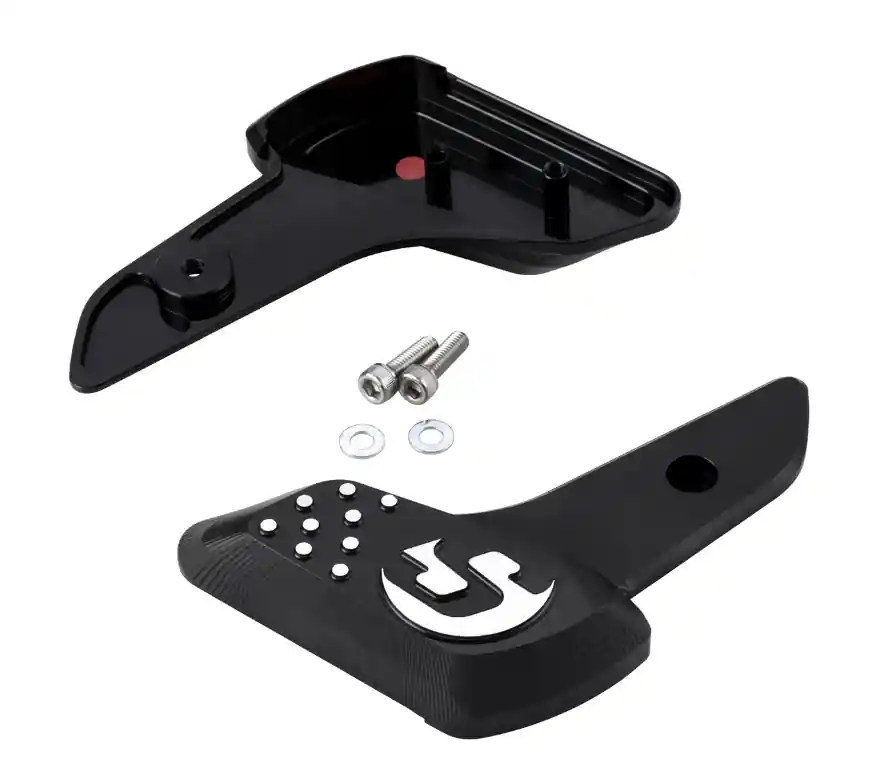 Marque Repose-pieds droit et gauche pour Vespa Primavera /Sprint 50-150ccm 2T/4T AC, noir