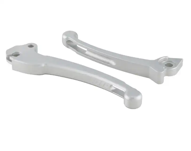 Nouvelle Collection Kit levier sport embrayage/frein pour Vespa PX 125-200cc, HBZ Grimeca, droite/gauche, argent mat