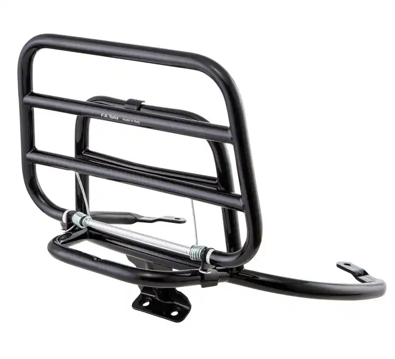 Porte-bagages arrière pour Vespa Primavera /Sprint 50-150ccm, pliable, noir brillant Retour Gratuit