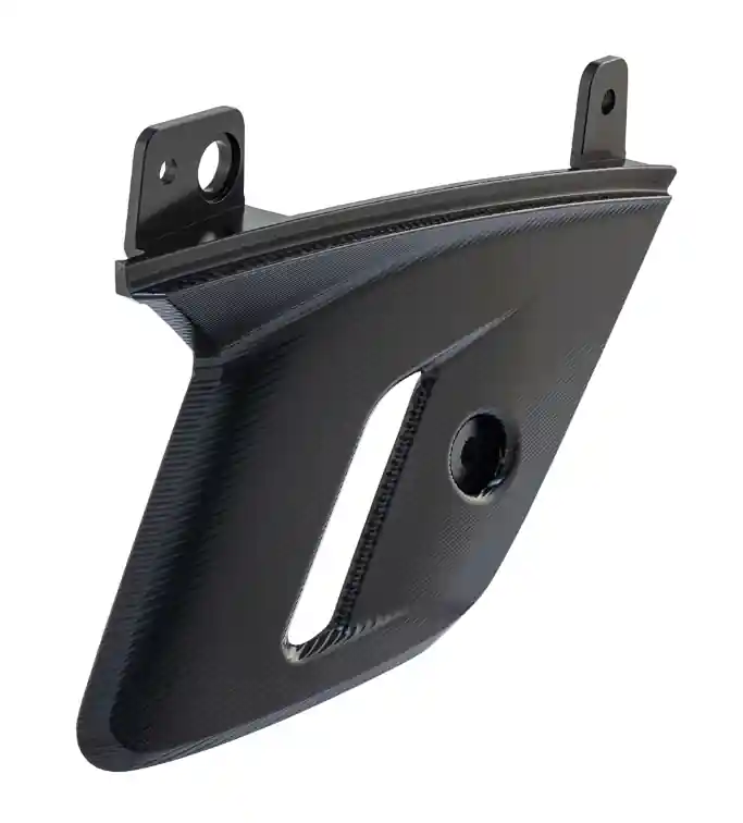 Expédition Rapide Carénage de fourche pour Vespa GTS/GTS Super 125/300ccm (`22-), alu, noir anodisé