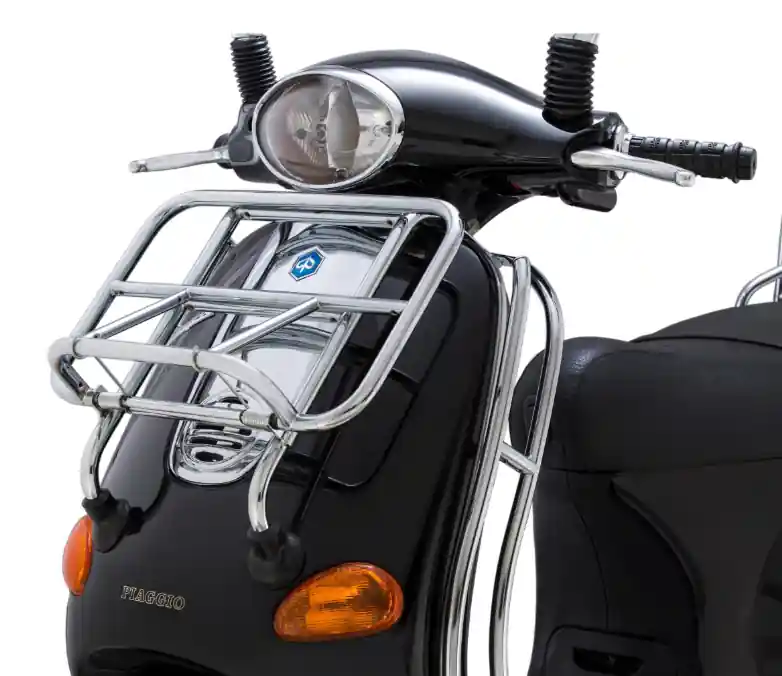 Porte-bagages avant pour Vespa ET2/ET4 50-150ccm, pliable, chrome Populaire