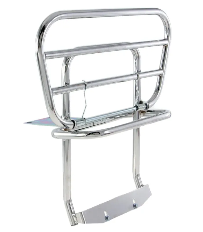 Jusqu&rsquo;à Épuisement Des Stocks Porte-bagages arrière Traveller pour Vespa PX 80-200ccm, pliable, chrome