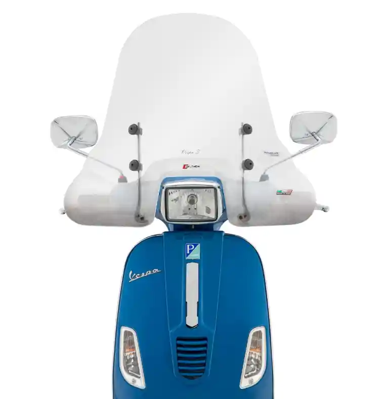 Pare-brise FACO haut pour Vespa S 50-150ccm, clair Jusqu'à Épuisement Des Stocks