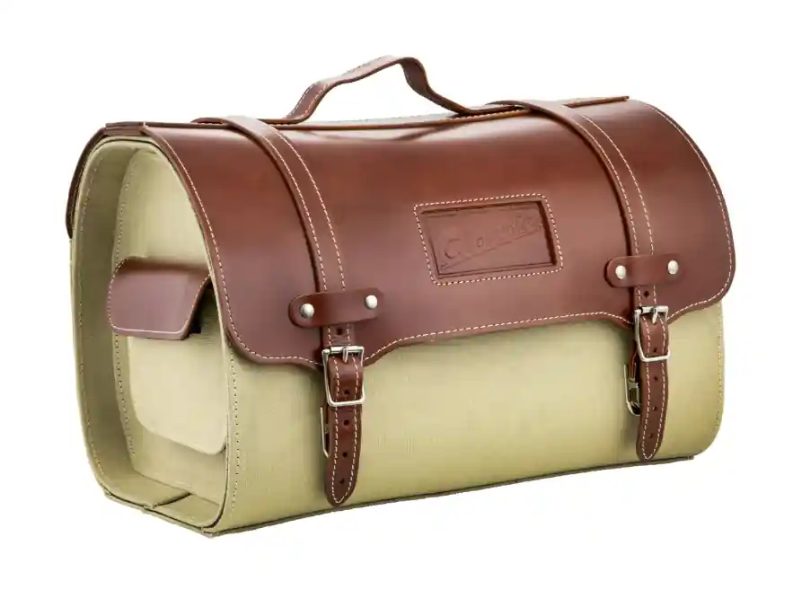 Valise en cuir « Classic » pour Vespa, cuir/canvas Prix Bas