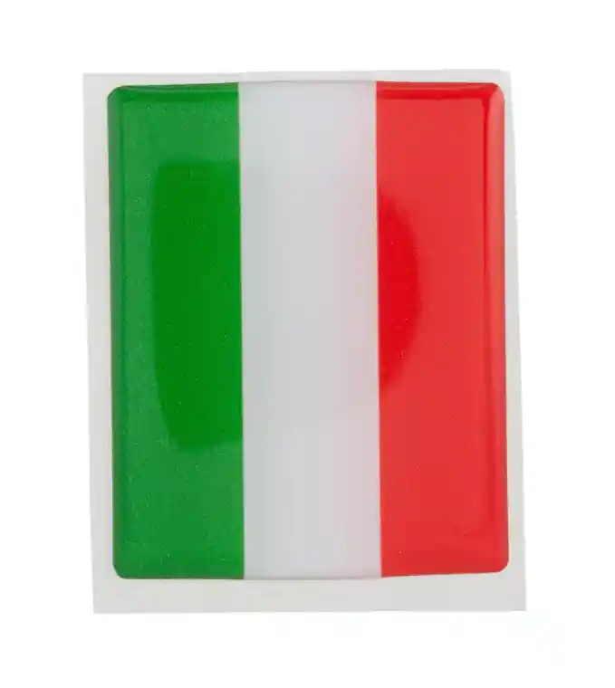 Emblème Vespa « Italie » quadrilatère en cascade, rouge/vert/blanc Offre Spéciale