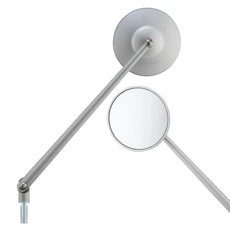 Rétroviseur standard pour Vespa, filetage à gauche, argent mat Commander Vite