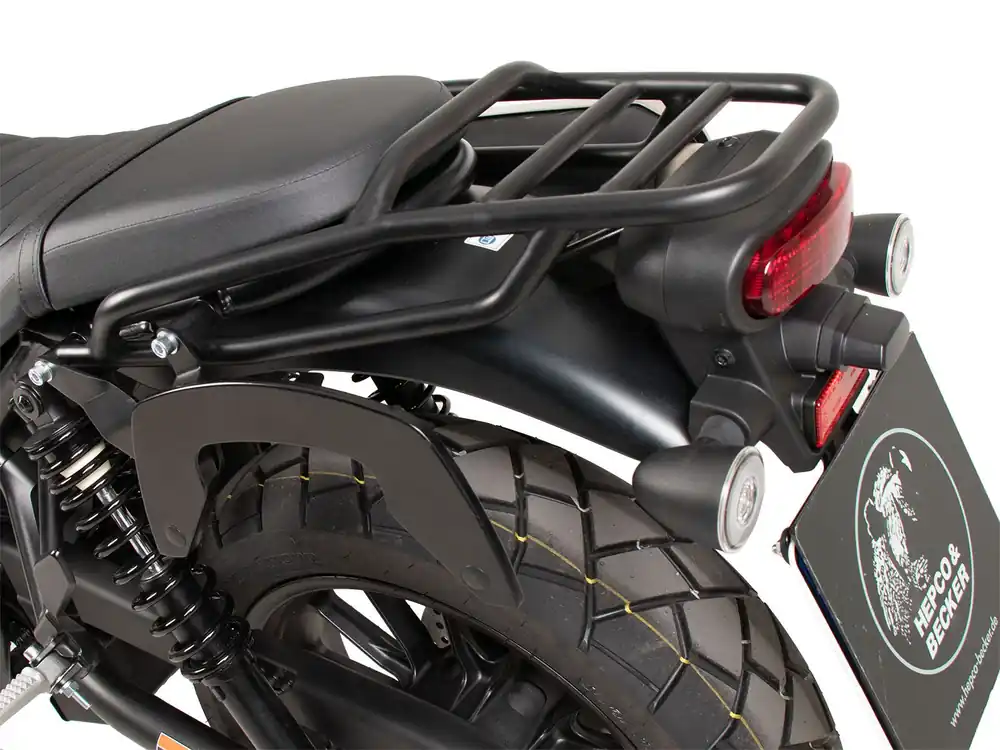 Achetez Aujourd&rsquo;hui Porte-bagages tubulaire noir pour Honda CL 500 Scrambler (23-) Hepco & Becker