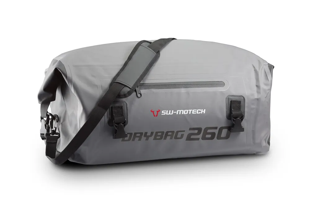 Soldes SW-Motech Drybag 260 sacoche arrière pour Kawasaki KLE 300 Versys-X ABS, LE300C, gris / noir - SW Motech