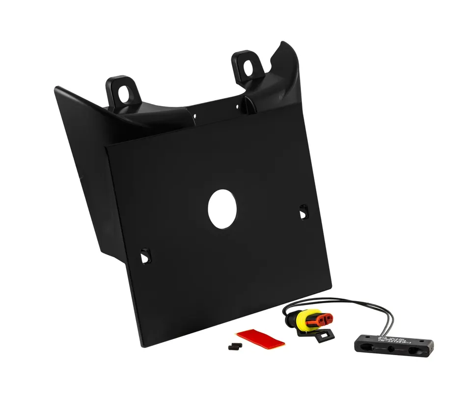 Support de plaque d&rsquo;immatriculation noir apprêté pour Vespa GTS/GTS Super 125/300ccm (`23-) Petit Prix