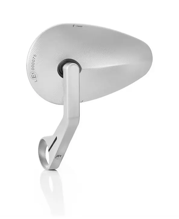 Bon Plan Rétroviseur d'extrémité de guidon RIZOMA "Reverse Radial" gauche ou droite pour Vespa, argent anodisé