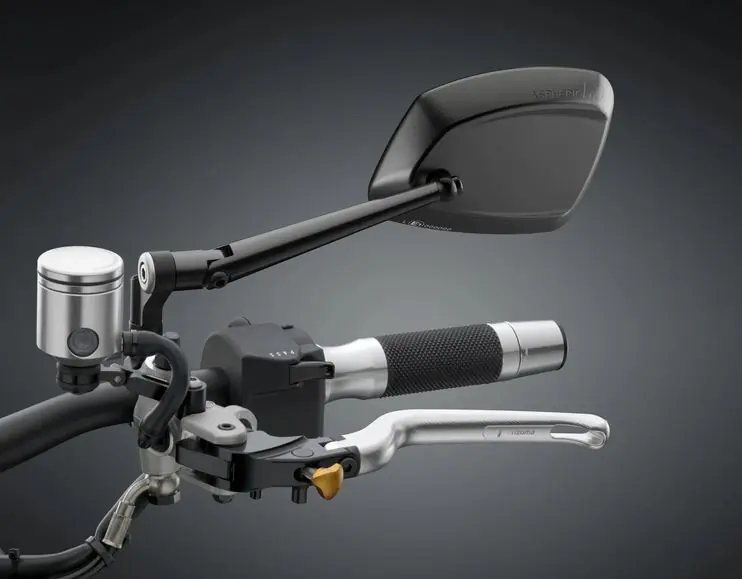 Rétroviseur RIZOMA 4D gauche pour Vespa, noir anodisé Acheter En Ligne