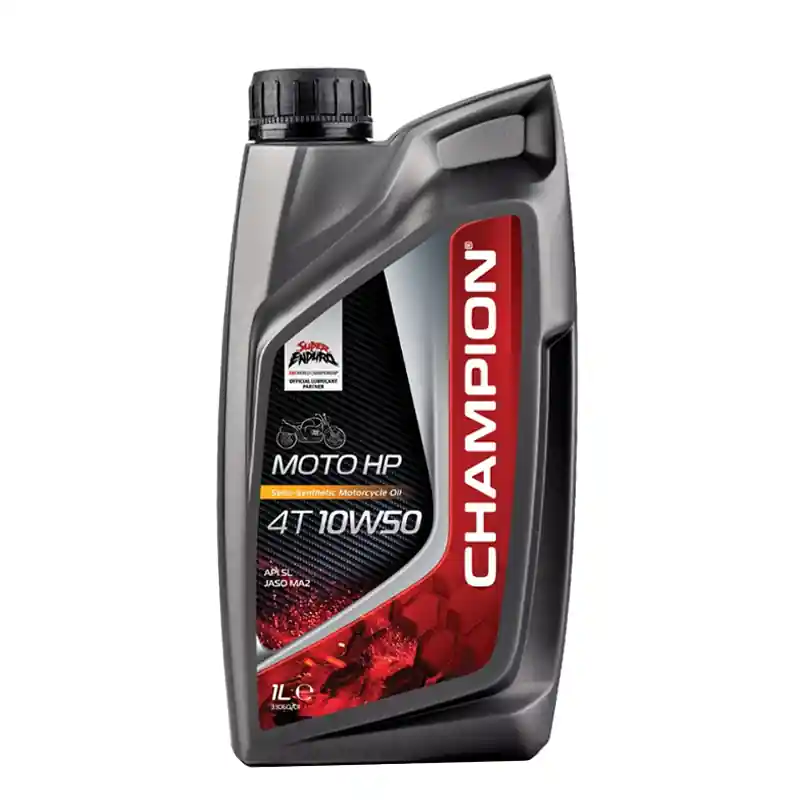 Prix Réduit CHAMPION® Moto HP 4T 10W-50 Huile moteur – 4 litres