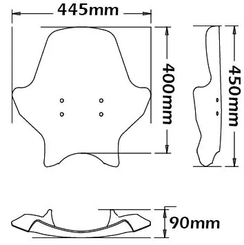 Pare-brise moyenne pour BMW G 650 Xcountry (06-09), fumé clair Achetez Aujourd'hui