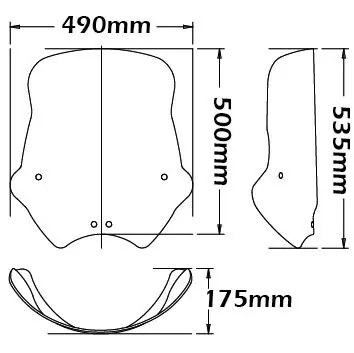 Prix Bas Pare-brise Sport, inclinable pour BMW R 1150 R (99-06), clair