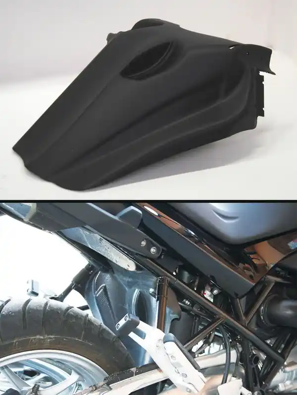 Protection anti-éclaboussures arrière pour BMW R 1200 R (06-10), plastique, noir Must-Have