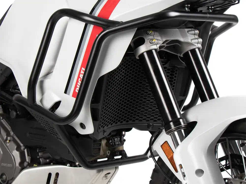 Arceau de protection de réservoir noir pour Ducati Desert X Rally (24-) Hepco & Becker Soldes