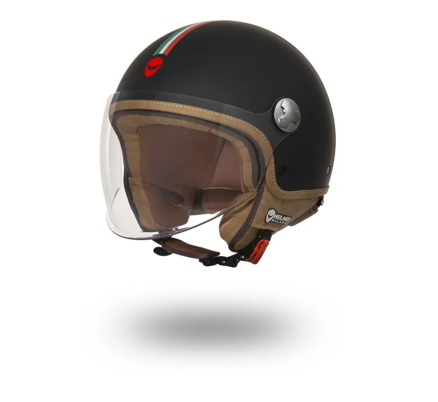 Solde Helmo Milano Demi Jet Veloce noir mat XS