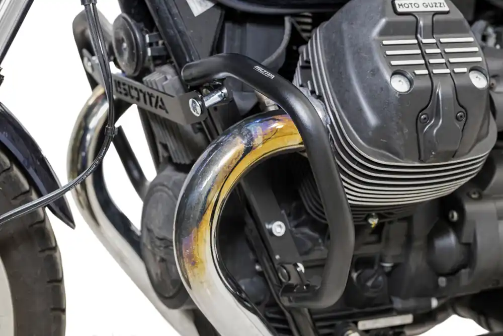 Bon Marché Arceau de protection moteur noir pour Moto Guzzi V7 850 Spécial (21-24)