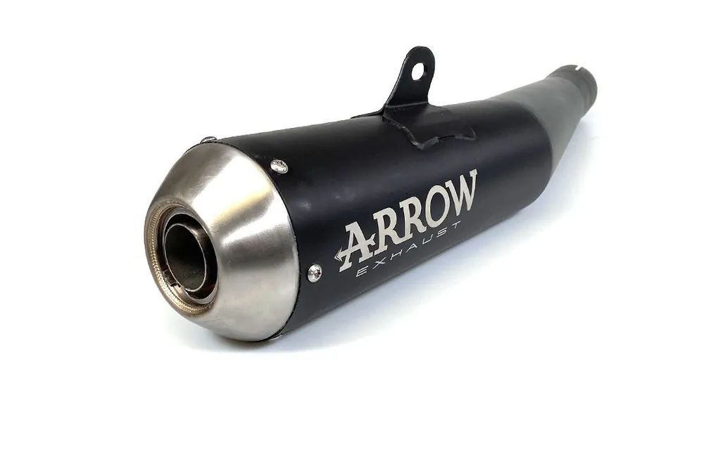 Marque ARROW Échappement DARK PRO RACING pour Yamaha XJR1300 2007-2016, acier inoxydable noir