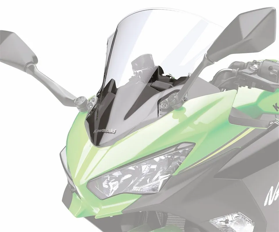 Meilleure Vente Grand pare-brise transparent pour Kawasaki Ninja 400 Original Kawasaki