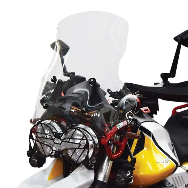 Meilleur Choix Pare-brise type original - hauteur 525 mm pour Moto Guzzi V 85 TT (19-23) Clair