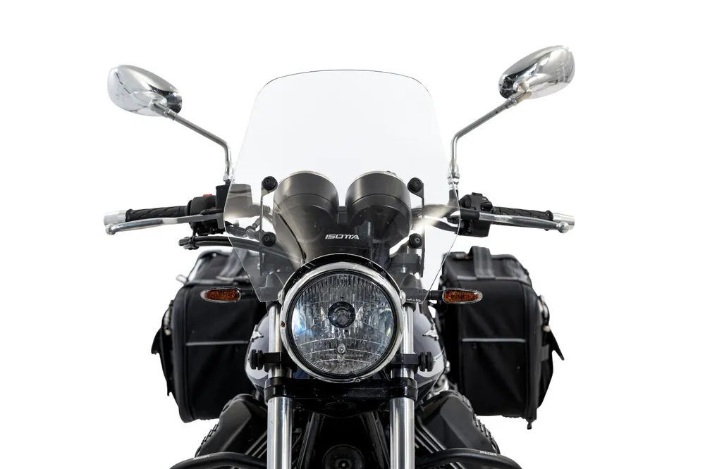 Produit De Marque Pare-brise de hauteur moyenne pour Moto Guzzi V7 850 Spécial (21-24) Clair
