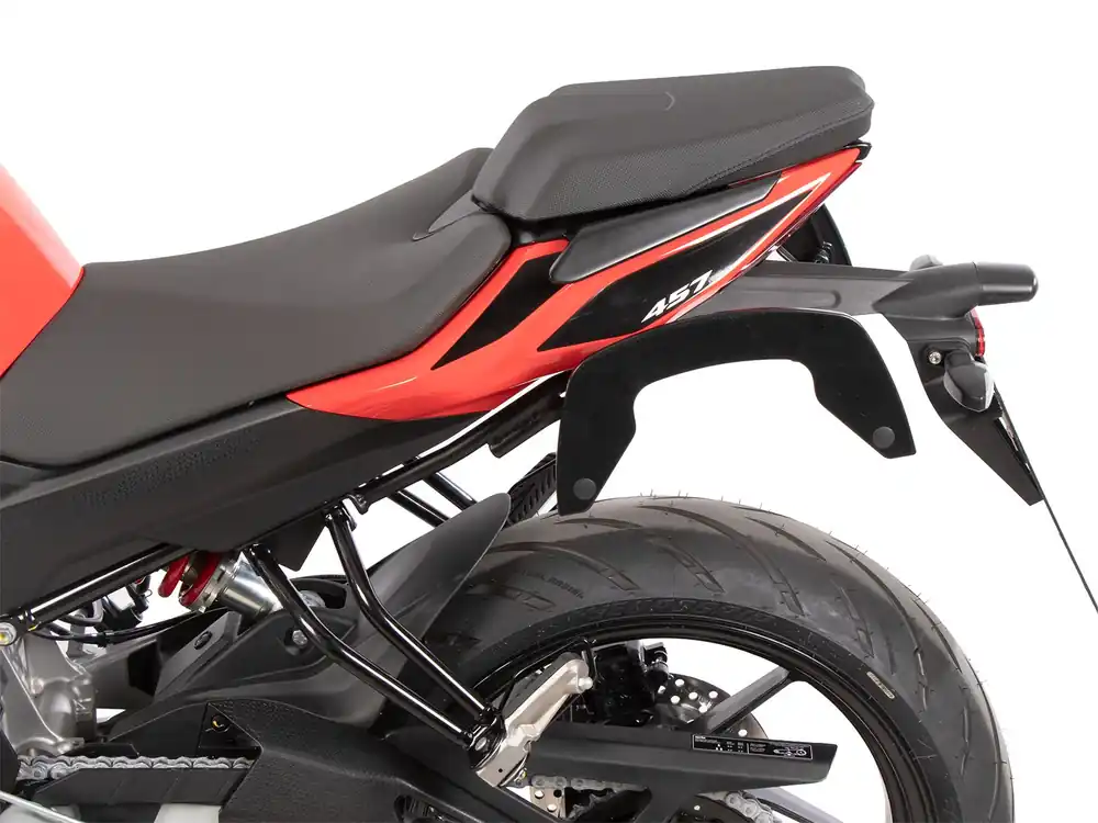 Bon Plan Supports latéraux C-Bow noirs pour Aprilia Tuono 457 (25- ) Hepco & Becker
