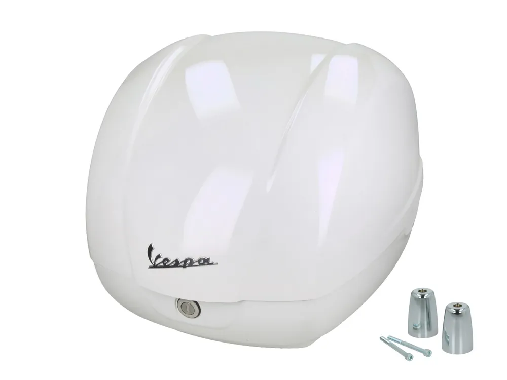 Soldes Top case d&rsquo;origine 36 L blanc B04 pour Vespa GTS 125/310 et GTV 310