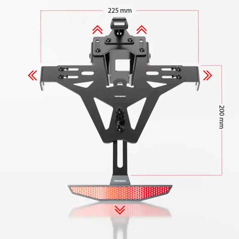 HIGHSIDER pro Support de plaque d'immatriculation Akron-RS Pro Prix Bas